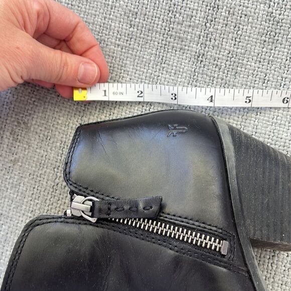 Frye Ankle Boots Womens Size 9 Black Leather Booties - Picture 8 of 8